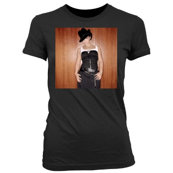 Alicia Keys Women's Junior Cut Crewneck T-Shirt