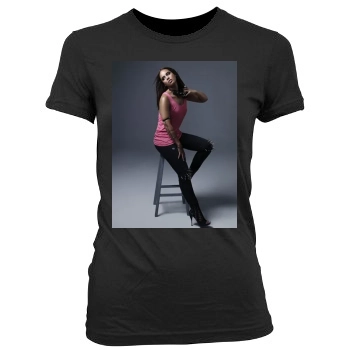 Alicia Keys Women's Junior Cut Crewneck T-Shirt