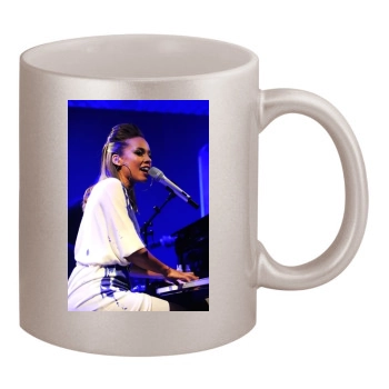 Alicia Keys 11oz Metallic Silver Mug