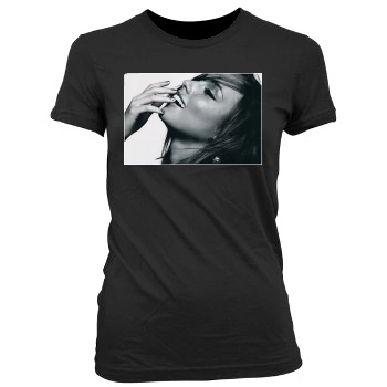 Alicia Keys Women's Junior Cut Crewneck T-Shirt