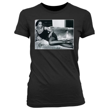 Alicia Keys Women's Junior Cut Crewneck T-Shirt