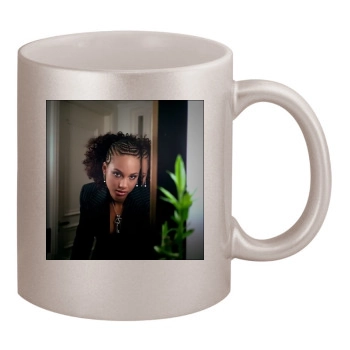 Alicia Keys 11oz Metallic Silver Mug