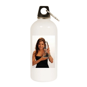 Alyson Hannigan White Water Bottle With Carabiner