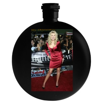 Alyson Michalka Round Flask