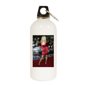 Alyson Michalka White Water Bottle With Carabiner