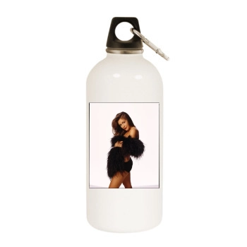 Alyssa Milano White Water Bottle With Carabiner