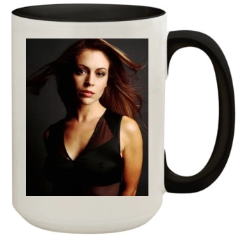 Alyssa Milano 15oz Colored Inner & Handle Mug