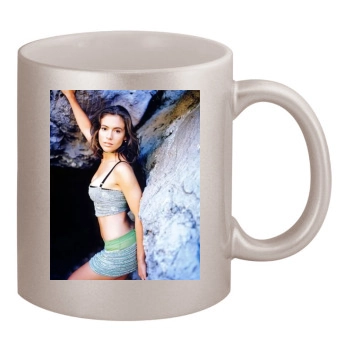 Alyssa Milano 11oz Metallic Silver Mug