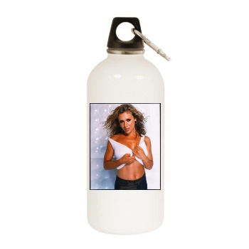 Alyssa Milano White Water Bottle With Carabiner