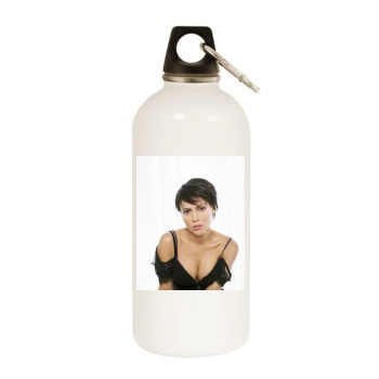 Alyssa Milano White Water Bottle With Carabiner