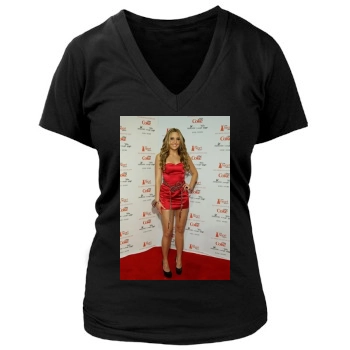 Amanda Bynes Women's Deep V-Neck TShirt