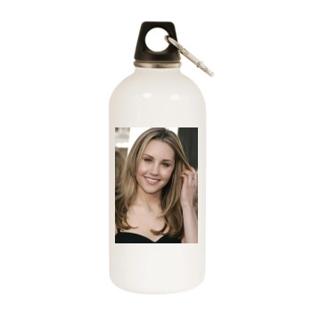 Amanda Bynes White Water Bottle With Carabiner