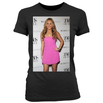 Amanda Bynes Women's Junior Cut Crewneck T-Shirt