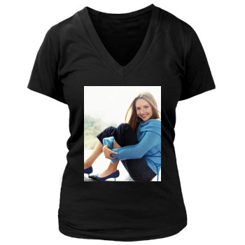 Amanda Bynes Women's Deep V-Neck TShirt