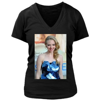 Amanda Seyfried Women's Deep V-Neck TShirt