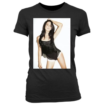 Amber Heard Women's Junior Cut Crewneck T-Shirt