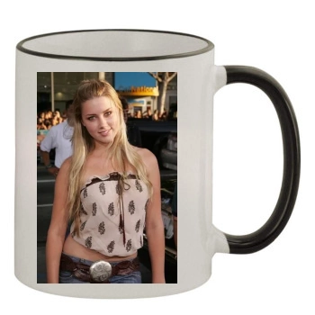 Amber Heard 11oz Colored Rim & Handle Mug