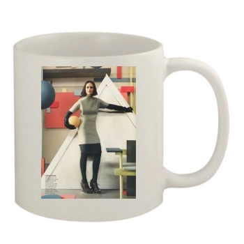 Amber Valletta 11oz White Mug