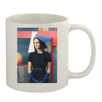 Amber Valletta 11oz White Mug