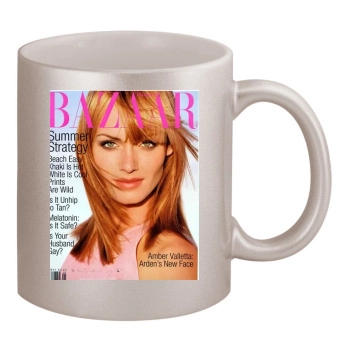 Amber Valletta 11oz Metallic Silver Mug