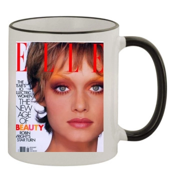 Amber Valletta 11oz Colored Rim & Handle Mug