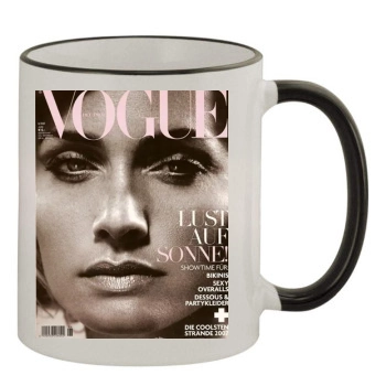 Amber Valletta 11oz Colored Rim & Handle Mug