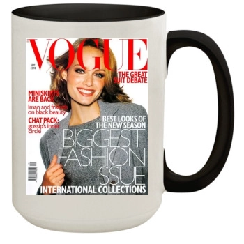 Amber Valletta 15oz Colored Inner & Handle Mug