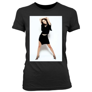 Amy Acker Women's Junior Cut Crewneck T-Shirt