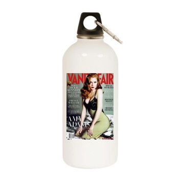 Amy Adams White Water Bottle With Carabiner