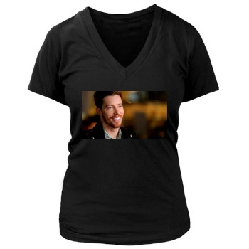 Shaun White Women's Deep V-Neck TShirt