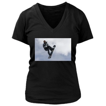 Shaun White Women's Deep V-Neck TShirt