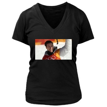 Shaun White Women's Deep V-Neck TShirt