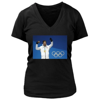 Shaun White Women's Deep V-Neck TShirt