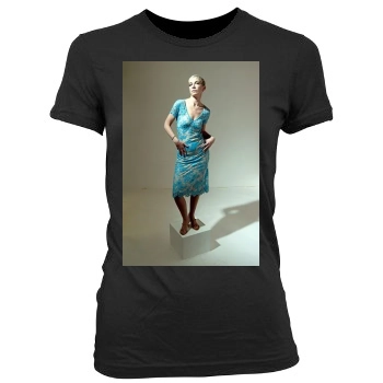 Annie Lennox Women's Junior Cut Crewneck T-Shirt