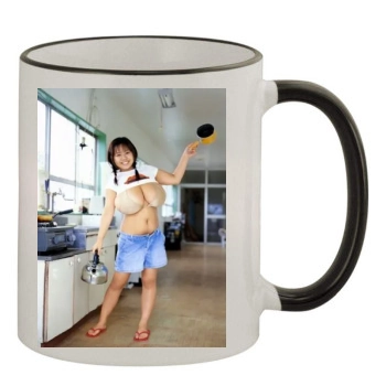 Fuko 11oz Colored Rim & Handle Mug