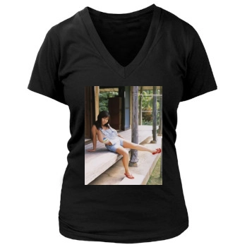 Fuko Women's Deep V-Neck TShirt