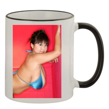 Fuko 11oz Colored Rim & Handle Mug