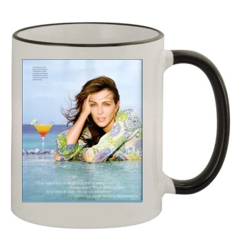 Elizabeth Hurley 11oz Colored Rim & Handle Mug