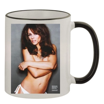 Elizabeth Hurley 11oz Colored Rim & Handle Mug