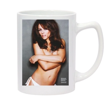 Elizabeth Hurley 14oz White Statesman Mug