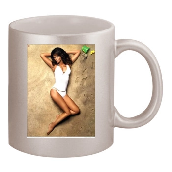 Elizabeth Hurley 11oz Metallic Silver Mug