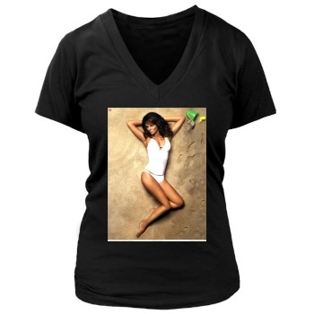 Elizabeth Hurley Women's Deep V-Neck TShirt