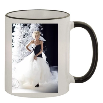 Faith Hill 11oz Colored Rim & Handle Mug