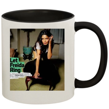 Freida Pinto 11oz Colored Inner & Handle Mug