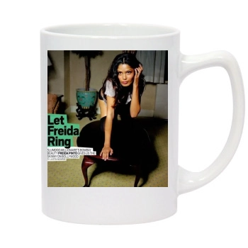 Freida Pinto 14oz White Statesman Mug