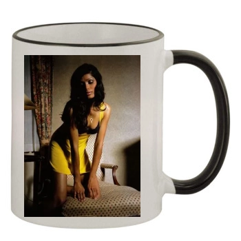 Freida Pinto 11oz Colored Rim & Handle Mug