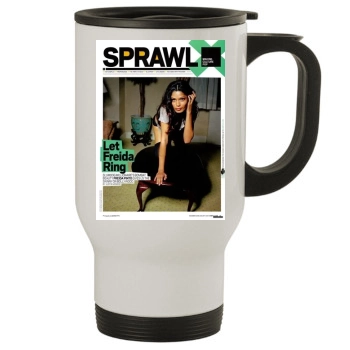 Freida Pinto Stainless Steel Travel Mug