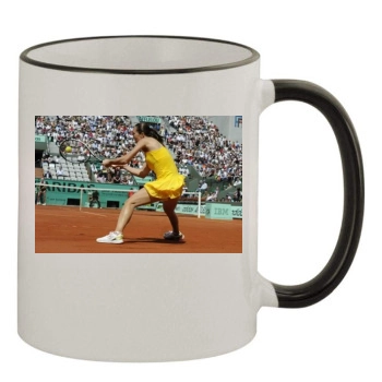 Jelena Jankovic 11oz Colored Rim & Handle Mug