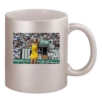 Jelena Jankovic 11oz Metallic Silver Mug