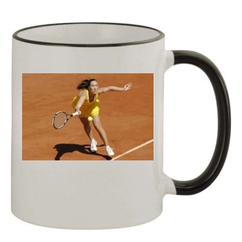 Jelena Jankovic 11oz Colored Rim & Handle Mug